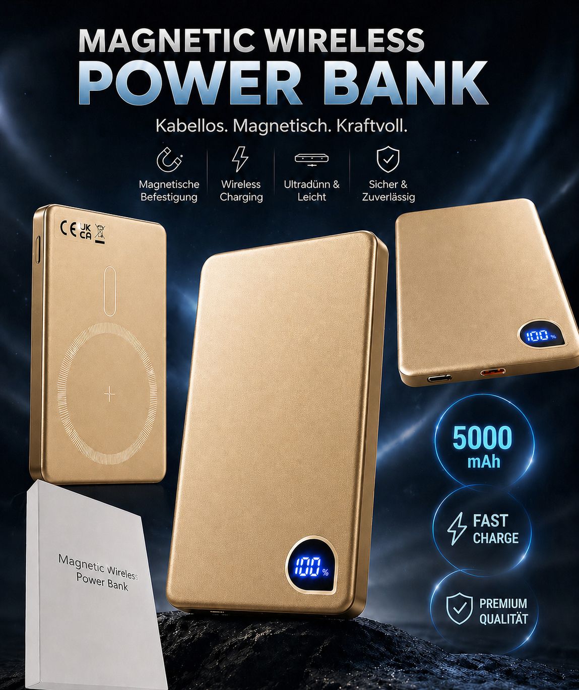 Powerbank MagSafe 5000 mAh "Gold"